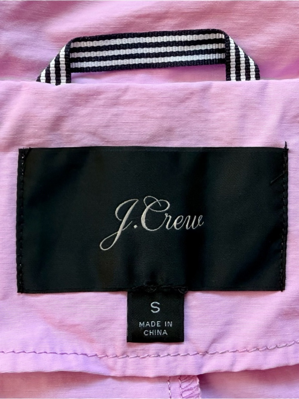 J. Crew Pink Hooded Rain Coat Size S - Picture 7 of 7